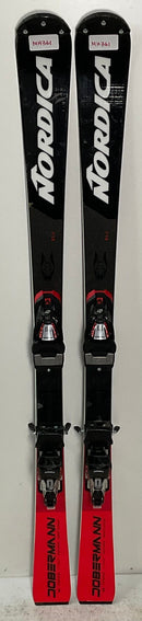 2026 Nordica Dobermann SLJ 124cm Jr Skis w/ COMP 10 Bindings (361)
