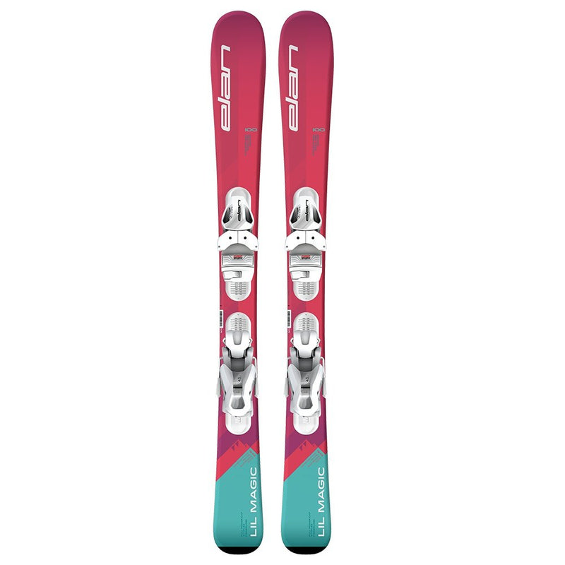 2023 Elan Lil Magic Jr Skis w/ EL4.5 Bindings - 70 cm