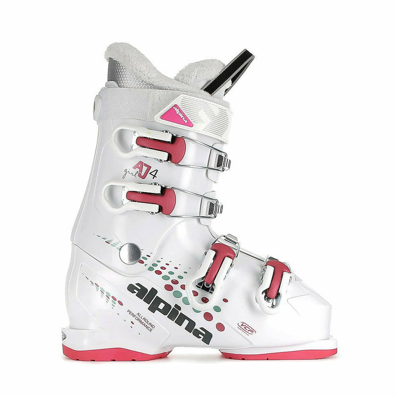 Alpina AJ4 Girl Junior Ski Boots White