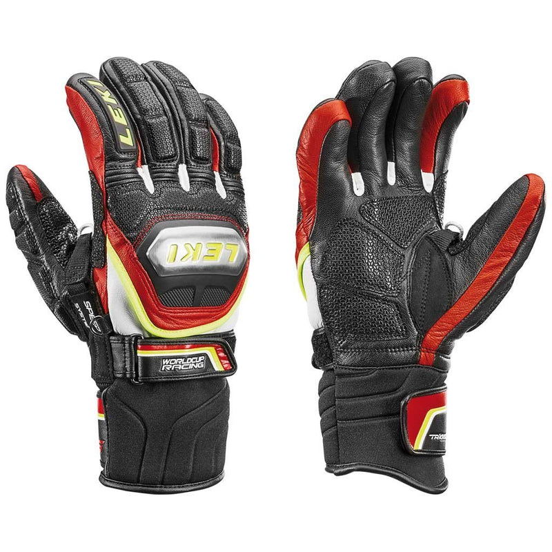 Leki World Cup Racing Ti S Glove Black/Red/White/Yellow - 10.5