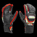 Leki World Cup Racing Ti S Lobster Mitten Black/Red/White/Yellow - 10.5