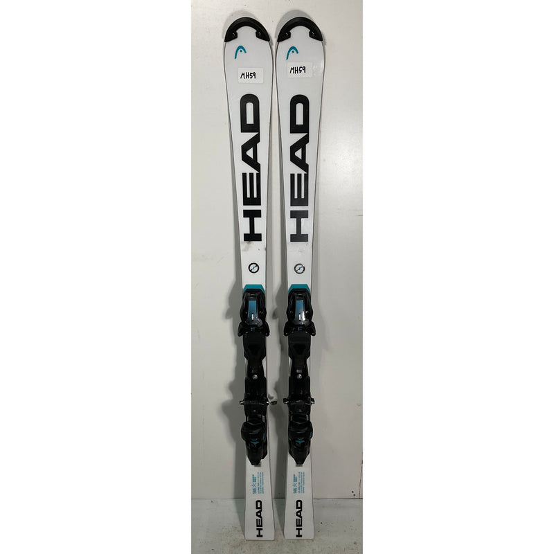 2025 Head WC Rebel e.SL Team 146cm Jr Skis w/ FreeFlex 11 Bindings