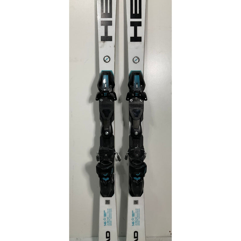 2025 Head WC Rebel e.SL Team 146cm Jr Skis w/ FreeFlex 11 Bindings