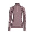 Kari Traa Smekker Half Zip Base Layer - Cocoa Powder