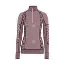 Kari Traa Smekker Half Zip Base Layer - Cocoa Powder