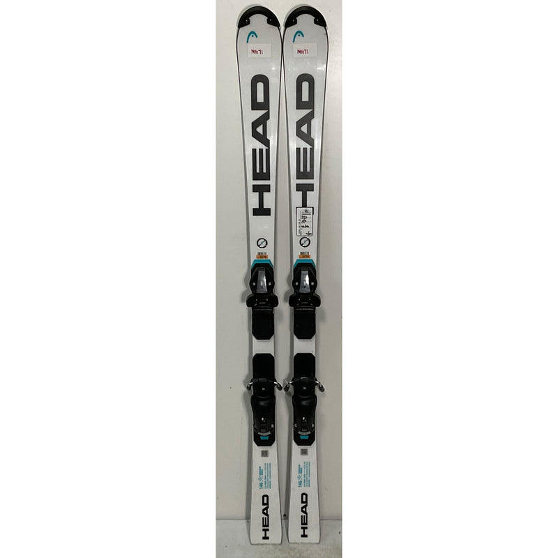 2025 Head WC Rebel e.SL Team 146cm Jr Skis w/ Head 9 Bindings