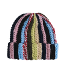 Autumn Patchwork Beanie - Teal