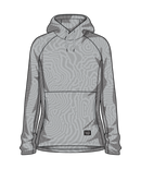Blackstrap Women's Baseleisure Hoodie in Inprint Ash