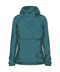 Blackstrap Women's Baseleisure Hoodie in Inprint Surge