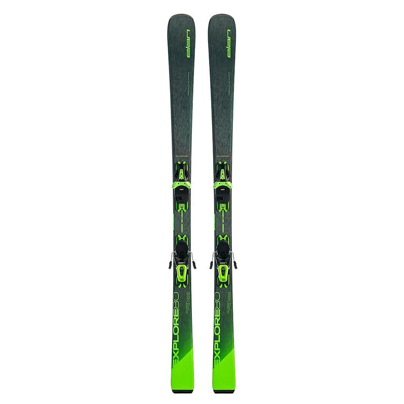 Elan Explore 80 Black/Green Skis w/ EL Shift 10 Bindings