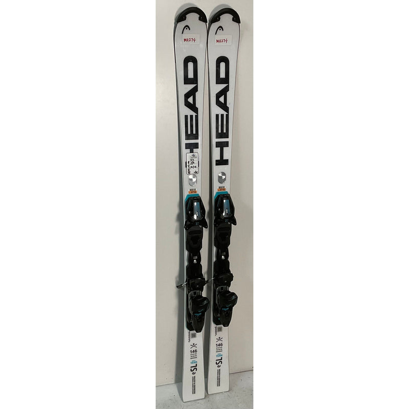2026 Head WCR e.SL Rebel Team 146cm Jr Skis w/ FreeFleex 11 Bindings (274)