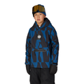 686 Youth Waterproof Hoody - Blue Ash Shapes