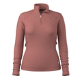 Smartwool Women's Classic Thermal Merino Base Layer 1/4 Zip - Rosewood Heather