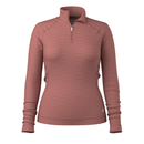 Smartwool Women's Classic Thermal Merino Base Layer 1/4 Zip - Rosewood Heather