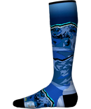 Smartwool Junior Ski Zero Cushion Storm Peak Print OTC Socks