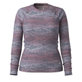 Smartwool Women's Classic Thermal Merino Base Layer Crew - Nightfall Linear Peaks