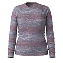 Smartwool Women's Classic Thermal Merino Base Layer Crew - Nightfall Linear Peaks