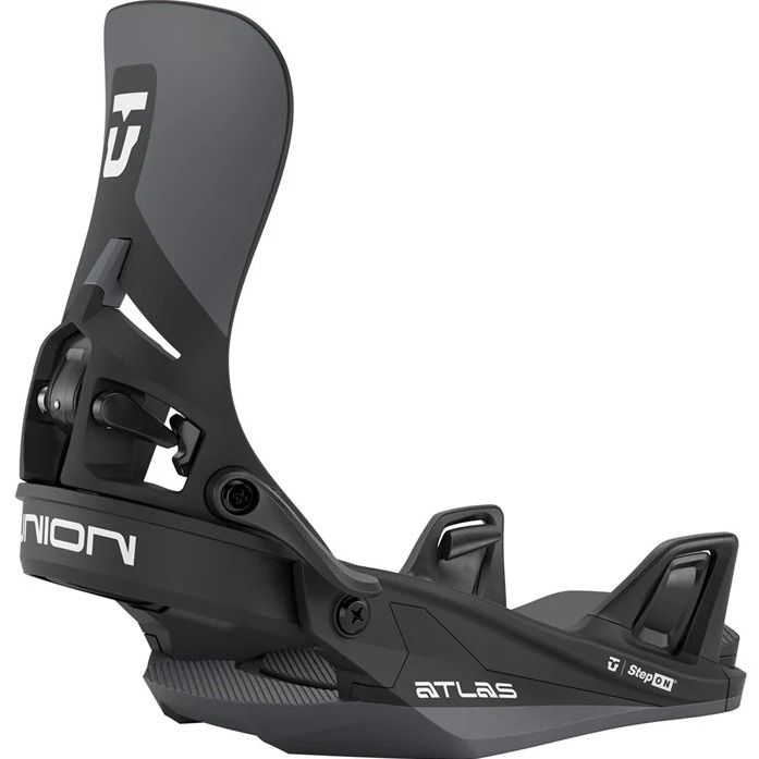 2026 Union Atlas Step On Black Snowboard Bindings