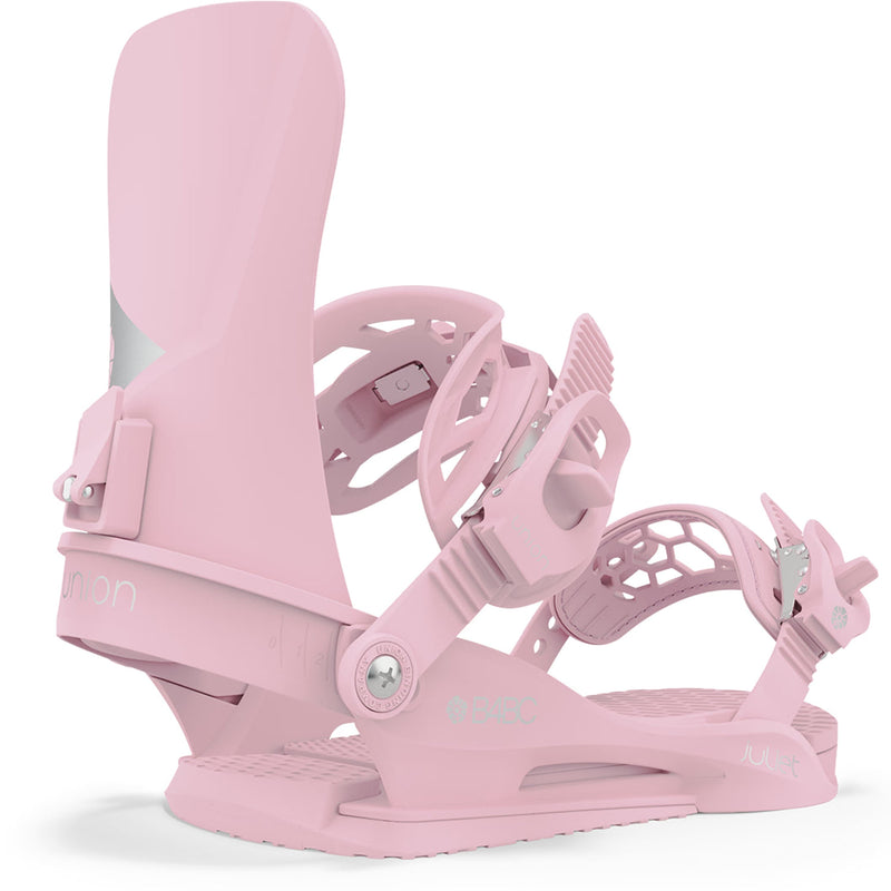 2024 Union Juliet Boarding for Breast Cancer Pink Women's Snowboard Bindings - M