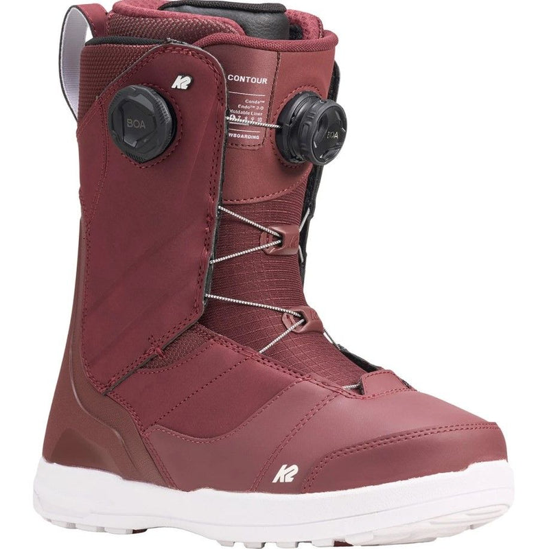2026 K2 Contour Maroon Women's Snowboard Boots