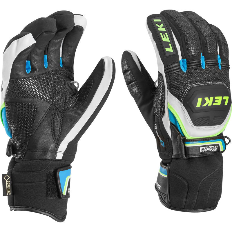 Leki World Cup Race Coach Flex Gortex Cyan Gloves - 7