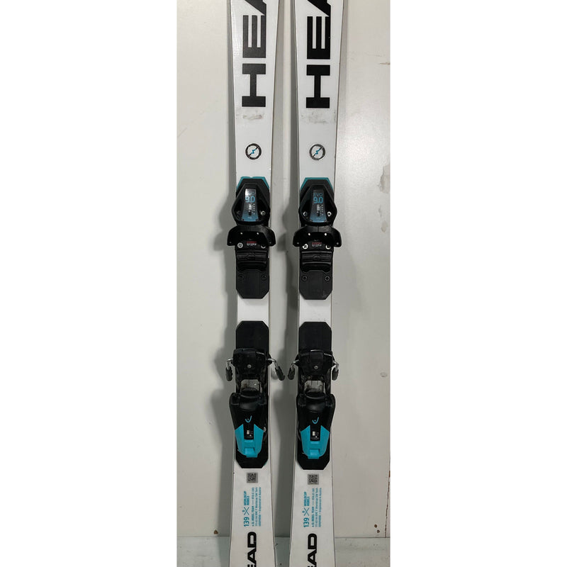 2025 Head WC Rebel e.SL Team 139cm Jr Skis w/ Evo 9 Bindings