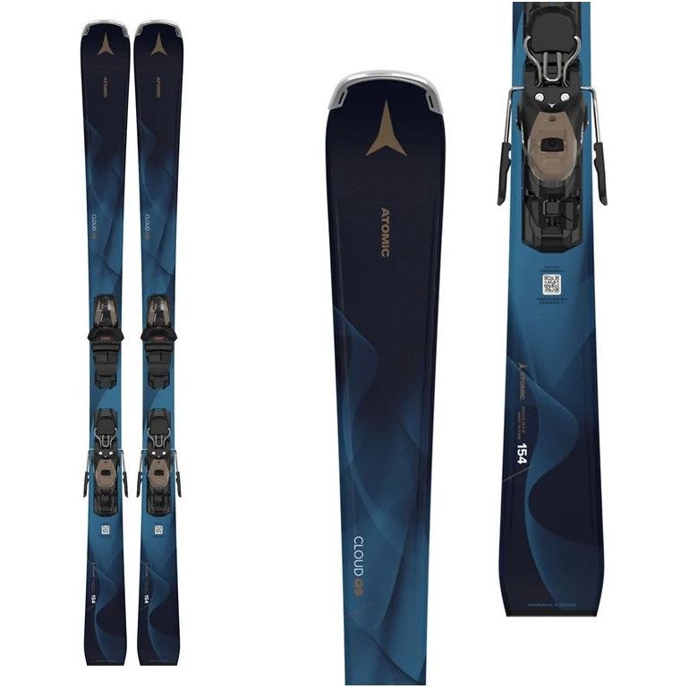 2025 Atomic Cloud Q9 Skis w/ M10 Bindings - 147 cm