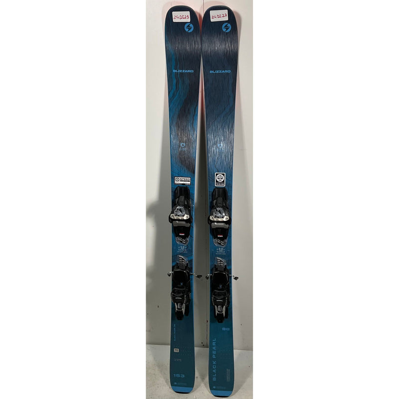 2024 Blizzard Black Pearl 88 153cm Women's Skis w/ Bindings