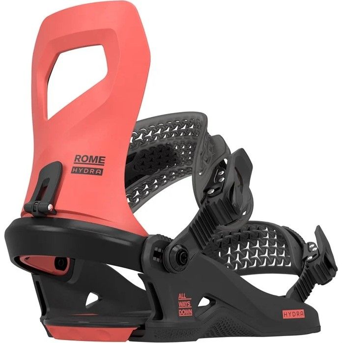 2026 Rome Hydra HW Hot Coral Women's Snowboard Bindings