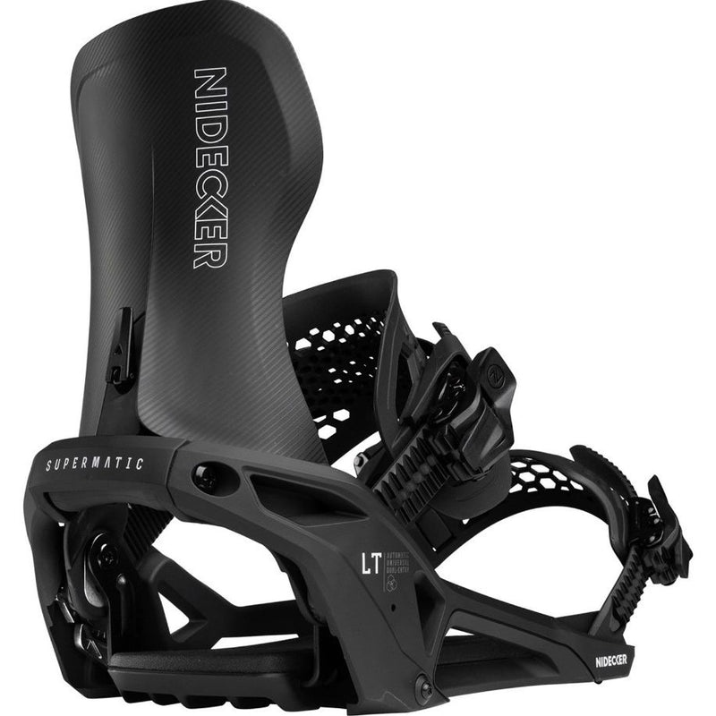 2026 Nidecker LT Supermatic Black Snowboard Bindings