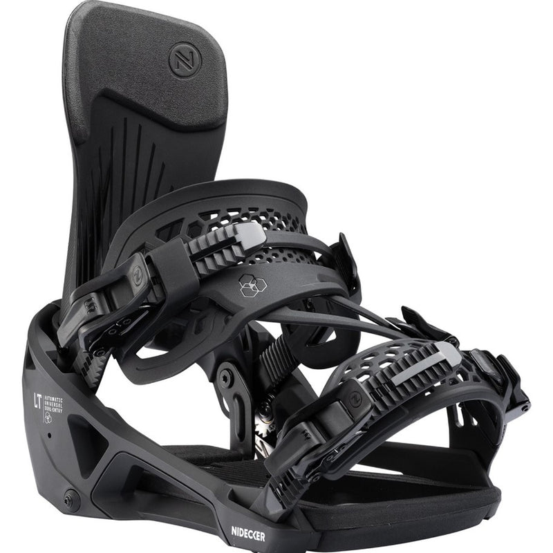 2026 Nidecker LT Supermatic Black Snowboard Bindings