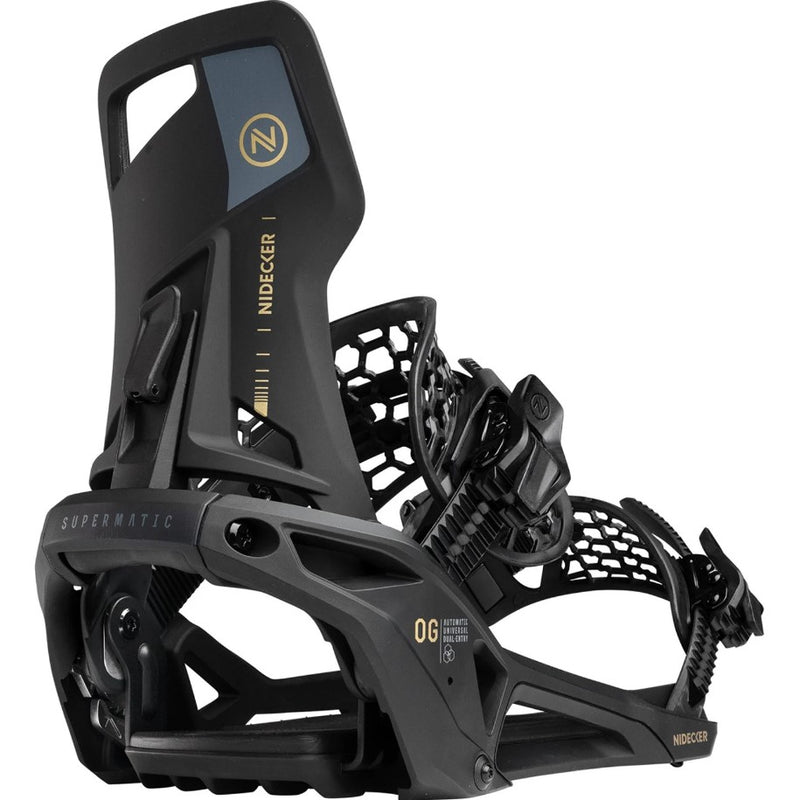 2026 Nidecker OG Supermatic Black Snowboard Bindings