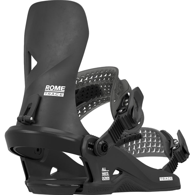 2026 Rome Trace Black Snowboard Bindings