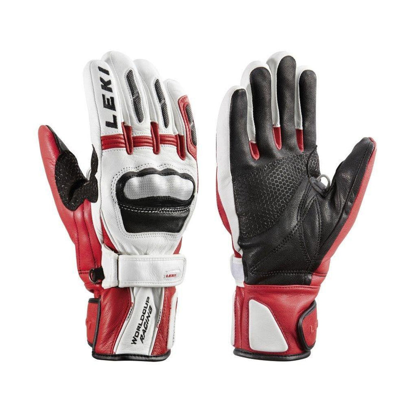 Leki World Cup GS S Jr White Gloves Size 9.0