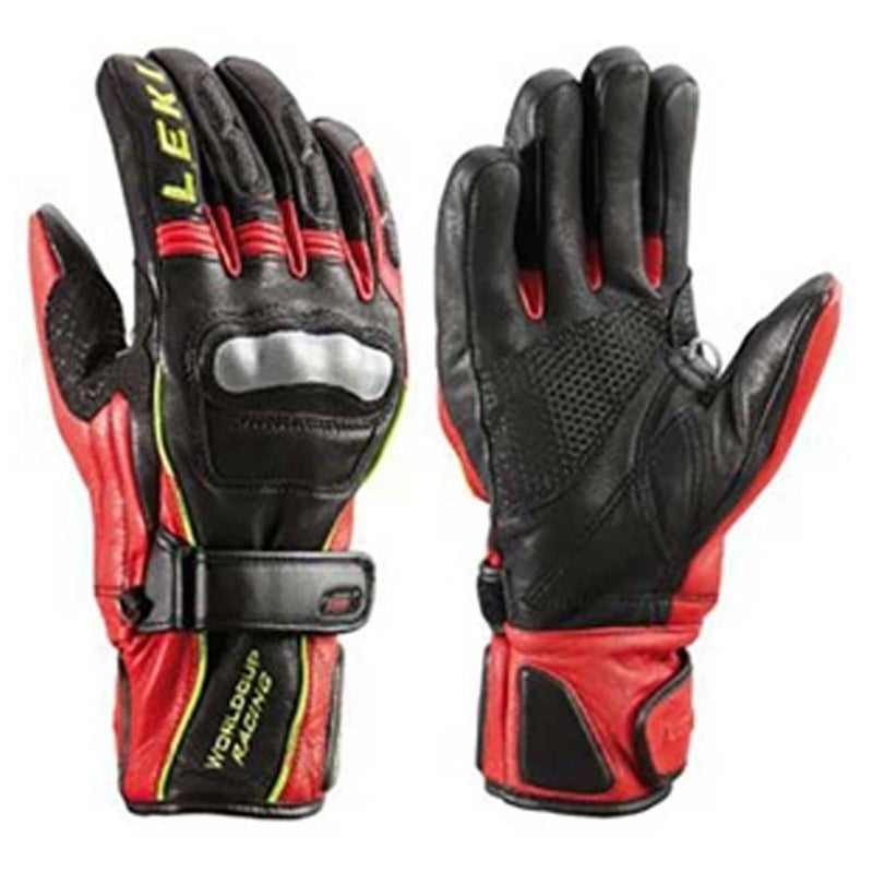 Leki World Cup Jr Pro S Black/Red Gloves - 6